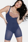 Zivame High Compression Short Length Thigh Shaper Bodysuit - Sky Captain — thumbnail 2